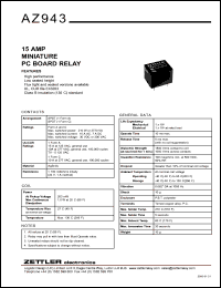 AZ943-1CH-9D Datasheet