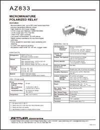AZ833 Datasheet