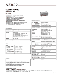 AZ822-2C-6DSE Datasheet
