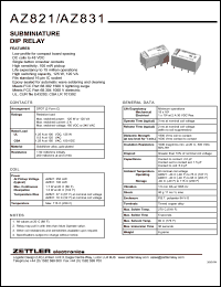 AZ821-2C-5DE Datasheet