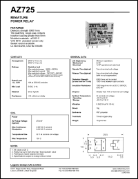 AZ725 Datasheet