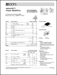 IXFH6N100F Datasheet