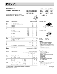 IXFH10N100 Datasheet