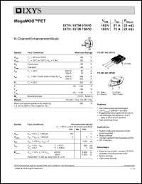 IXTM67N100 Datasheet