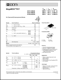 IXTM40N30 Datasheet