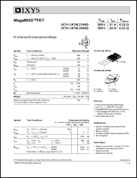 IXTM24N50 Datasheet