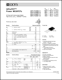 IXFH76N06-11 Datasheet
