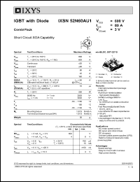 IXSN52N60AU1 Datasheet