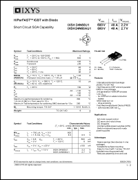 IXSH24N60AU1 Datasheet
