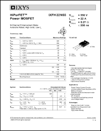 IXFH22N55 Datasheet