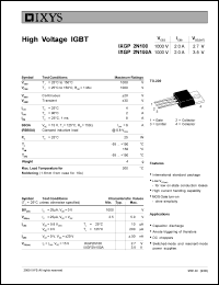 IXGP2N100 Datasheet