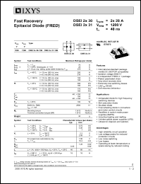 DSEI2X30-12P Datasheet
