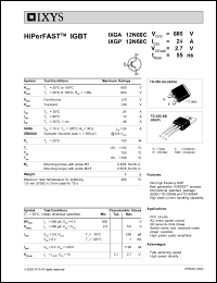 IXGP12N100 Datasheet