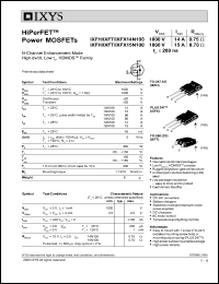 IXFT14N100 Datasheet