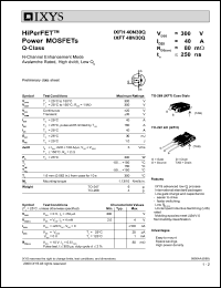 IXFH40N30Q Datasheet
