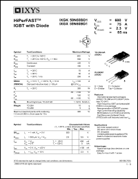 IXGX50N60BD1 Datasheet