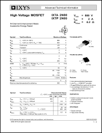 IXTA2N100 Datasheet