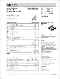 IXFN180N10 Datasheet