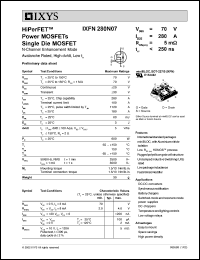 IXFN280N07 Datasheet