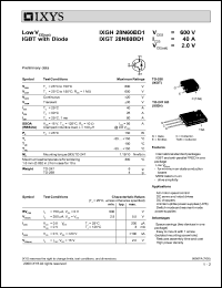 IXGH28N60BD1 Datasheet