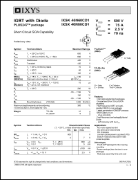 IXSK40N60CD1 Datasheet