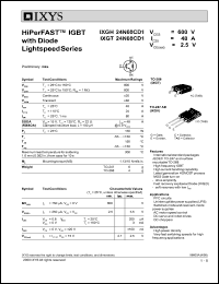 IXGH24N60B Datasheet