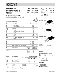 IXFK15N100Q Datasheet