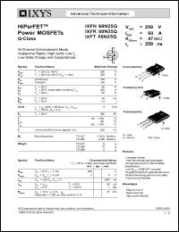 IXFH60N25Q Datasheet