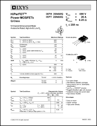 IXFH26N50Q Datasheet