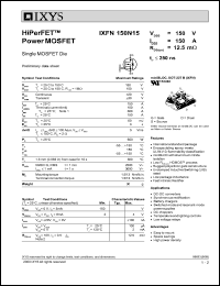 IXFN150N10 Datasheet