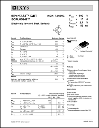 IXGR12N60C Datasheet