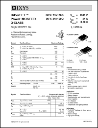 IXFX21N100F Datasheet