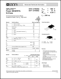 IXFH21N50Q Datasheet