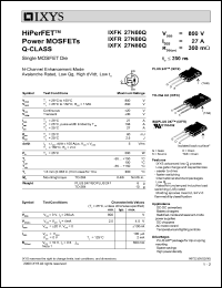 IXFK27N80Q Datasheet