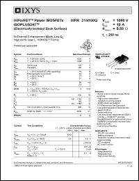 IXFR21N100Q Datasheet