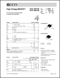 IXTP05N100 Datasheet