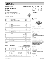 IXFN73N30Q Datasheet