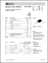 IXTH24P20 Datasheet