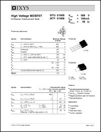 IXTU01N100 Datasheet