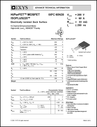 IXFC60N20 Datasheet