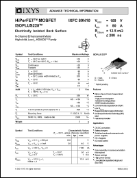 IXFC80N085 Datasheet