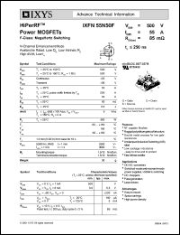 IXFN55N50F Datasheet