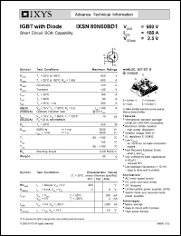 IXSN80N60BD1 Datasheet