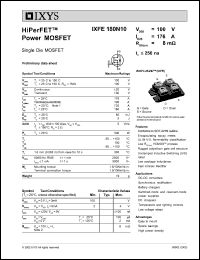 IXFE180N10 Datasheet