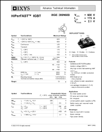 IXGE200N60B Datasheet