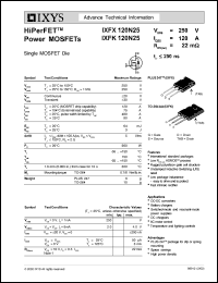 IXFX120N20 Datasheet