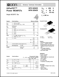 IXFX62N25 Datasheet