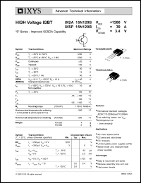 IXSA15N120B Datasheet