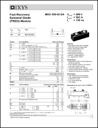 MEO550-02DA Datasheet