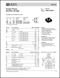 VBO20-08NO2 Datasheet
